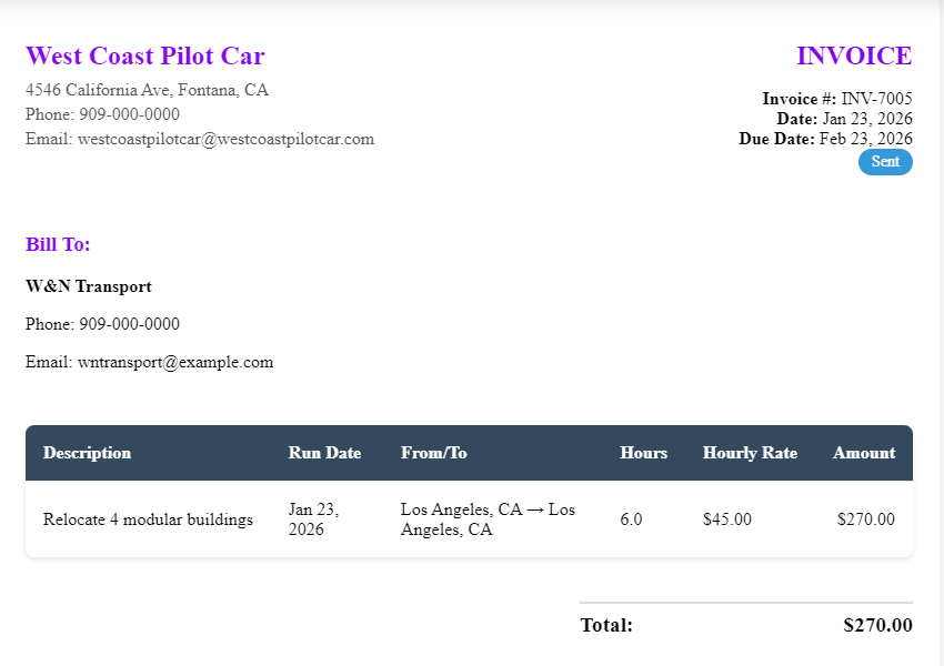 Professional Invoicing screenshot
