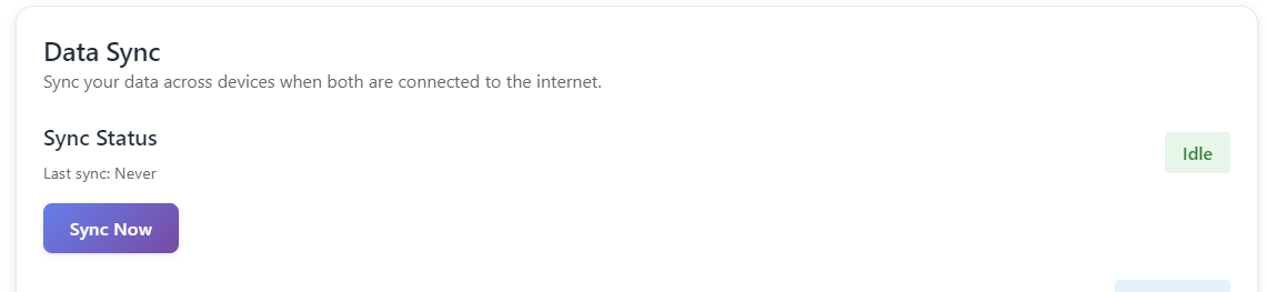 Mobile Sync screenshot